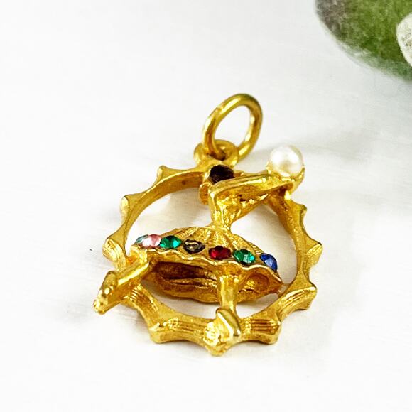 Vintage Ballerina Dancing Girl Charm 1960's - Picture 2 of 5
